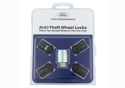 M12X1.5 Black Security Lug Nut Kit Of 4 Ford Racing