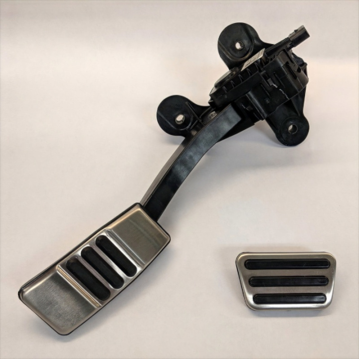 Mustang Brushed Pedal Kit For Automatic Ford Racing in the group Select car model / Ford at DDESIGN Scandinavia AB (frpM-2301-BA)
