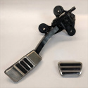 Mustang Brushed Pedal Kit For Automatic Ford Racing