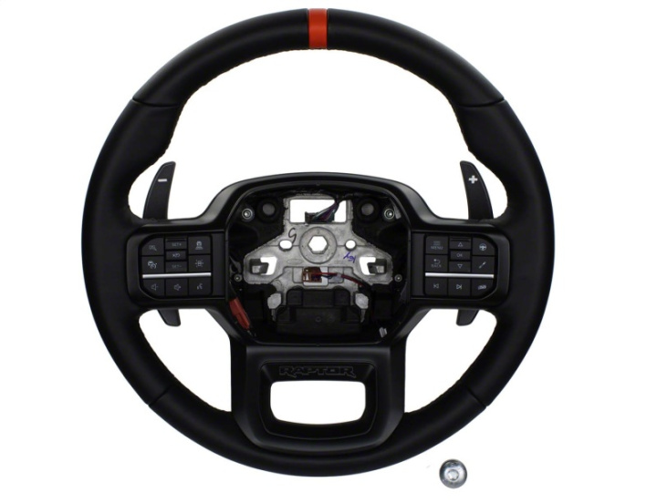 2021+ F-150 Raptor Steering Wheel Kit -Black Stitc Ford Racing in the group Select car model / Ford at DDESIGN Scandinavia AB (frpM-3600-F15B)