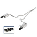 2015-23 Mustang 2.3 Extm Exh System - Black Tip Ford Racing