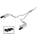 2015-23 Mustang 2.3 Extm Exh System - Black Tip Ford Racing