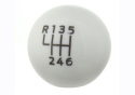 2015-25 Shift Knob-Bullitt™-White Ford Racing