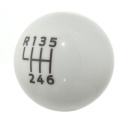 2015-25 Shift Knob-Bullitt™-White Ford Racing