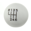 2015-25 Shift Knob-Bullitt™-White Ford Racing