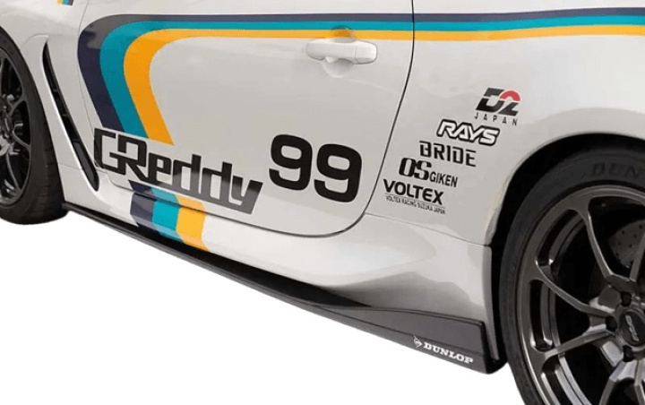 Toyota GR86 2022+ Side Skirts Diffusers Carbon Aero Kit GReddy X VOLTEX in the group Select car model / Toyota / GR 86 21+ at DDESIGN Scandinavia AB (gre17510233)