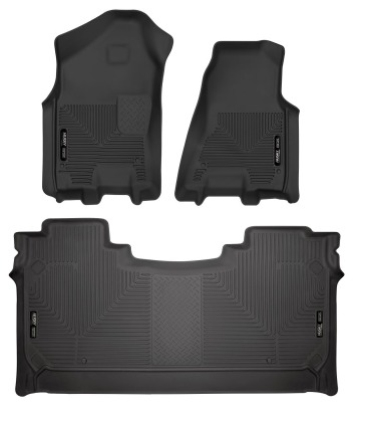 Husky Liners 19 Dodge Ram 1500 Crew Cab Weatherbeater Black Front & 2nd Seat Floor Liners in the group Select car model / Dodge / Ram 19+ at DDESIGN Scandinavia AB (hsl94001)