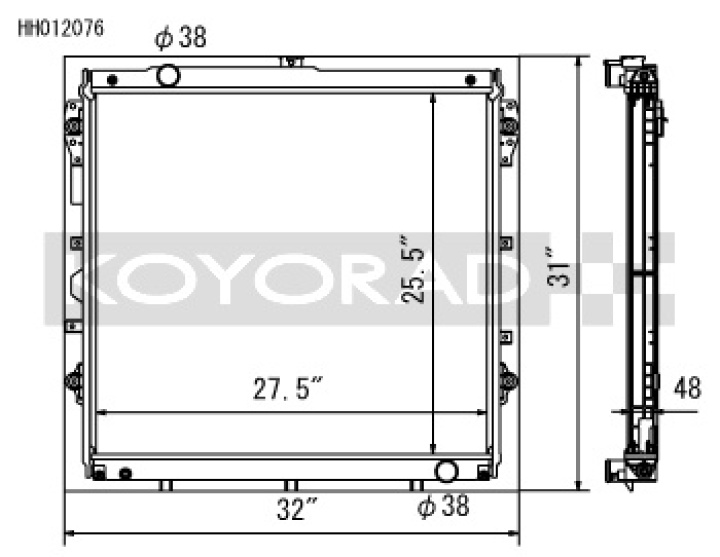 Toyota Tundra 2007-2020 Aluminum Radiator Koyorad in the group Select car model at DDESIGN Scandinavia AB (koyHH012076)