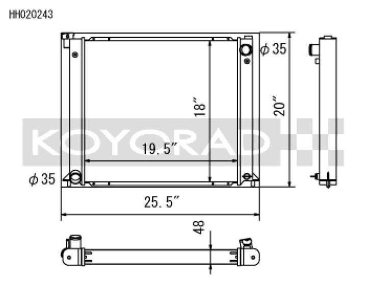 Nissan 300ZX Turbo 1990-1996 Aluminum Radiator Koyorad in the group Select car model / Nissan / 300ZX Z31 - Z32 1983-2000 / Tuning / Cooling & Hoses at DDESIGN Scandinavia AB (koyHH020243)