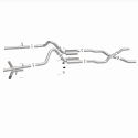 1955-1957 Chevrolet Bel Air Street Series Crossmember-Back Performance Exhaust System Magnaflow