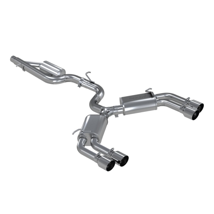 MBRP 15-18 Audi S3 304SS 3in Quad Split Rear Exit C/B System in the group Select car model / Audi / A3 - S3 - RS3 (8V) 2012-2019 / Tuning / Exhaust at DDESIGN Scandinavia AB (mbrp-S4601304)