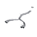 MBRP 18-21 Audi S5 Coupe/S4 Sedan T304 SS 2.5in Resonatorback Quad Rear Exit Exhaust - SS Tips