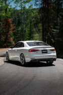 MBRP 18-21 Audi S5 Coupe/S4 Sedan T304 SS 2.5in Resonatorback Quad Rear Exit Exhaust - Carbon Fiber Tips
