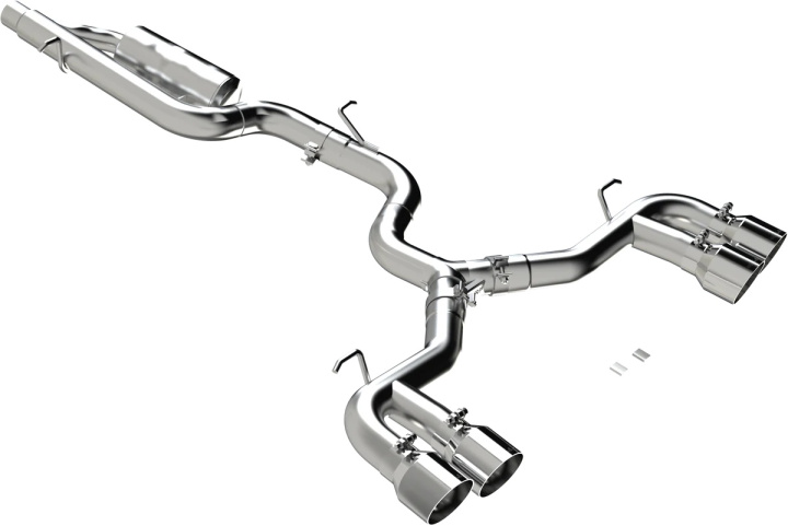 VW Golf R MK8 2022+ Cat-Back Exhaust Quad Rear Exit Active Exhaust MBRP in the group Select car model / VW / Golf 8 R 20+ at DDESIGN Scandinavia AB (mbrp-S4612304)