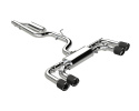 VW Golf R MK8 2022+ Cat-Back Exhaust Quad Rear Exit Active Exhaust Street Profile - Carbon Tips MBRP