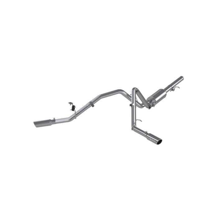 Chevrolet 1500 4.8/5.3/6.0L RC/EC/CC (excluding 8\' bed) 2009-2013 2 1/2\'\' Cat Back Dual Split Side AL MBRP in the group Select car model / Chevrolet / Silverado 07-13 / Tuning / Exhaust at DDESIGN Scandinavia AB (mbrp-S5056AL)