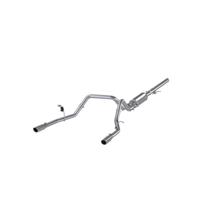 Chevrolet Silverado / GMC Sierra 1500 4.3L V6, 5.3L V8 2014-2016 2.5\'\' Cat Back Dual Split Rear AL MBRP in the group Select car model / Chevrolet / Silverado 14+ / Tuning / Exhaust at DDESIGN Scandinavia AB (mbrp-S5084AL)