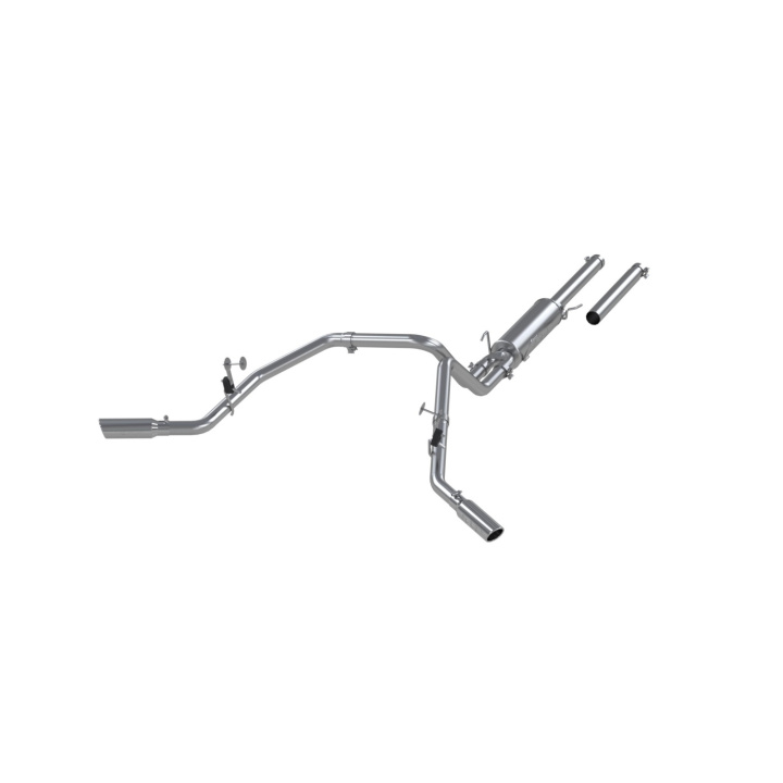 Dodge Ram Hemi 1500 5.7L SC/CC-SB 2004-2005 2 1/2\'\' Cat Back Dual Split Side AL MBRP in the group Select car model / Dodge / Ram 01-08 / Tuning / Exhaust at DDESIGN Scandinavia AB (mbrp-S5114AL)