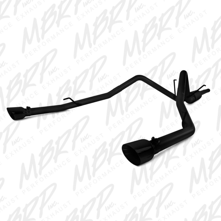Dodge Ram 1500 5.7L 2009-2016 2 1/2\'\' Cat Back Dual Split Rear Black Coated (through stock bumper) MBRP in the group Select car model / Dodge / Ram 09-18 / Tuning / Exhaust at DDESIGN Scandinavia AB (mbrp-S5146BLK)