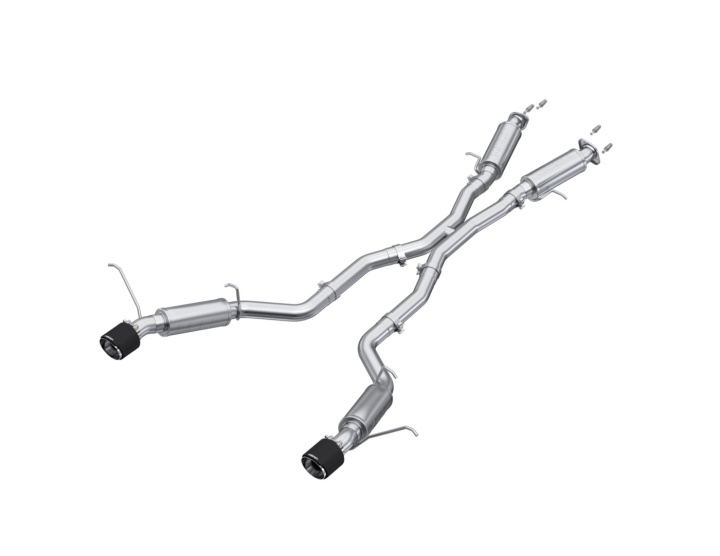 MBRP 2012-2021 Jeep Grand Cherokee SRT 6.4L 3in Dual Rear Exit T304SS Catback Exhaust - CF Tips in the group Select car model / Jeep / Grand Cherokee WK2 2011-2020 / Tuning at DDESIGN Scandinavia AB (mbrp-S55253CF)