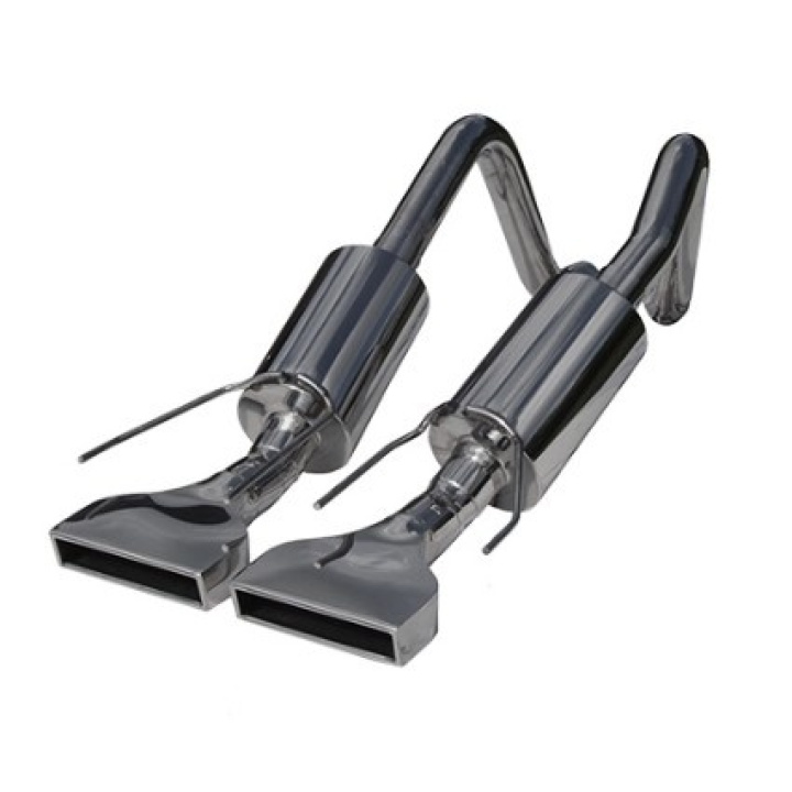 Corvette 2005-2008 2 1/2\'\' Dual Muffler Axle Back Rectangular Tips T304 MBRP in the group Select car model / Chevrolet / Corvette C6 / Tuning / Exhaust at DDESIGN Scandinavia AB (mbrp-S7002304)