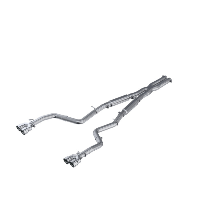 MBRP 15-16 Dodge Challenger RT 5.7L Aluminized Steel 3in Dual Rear Cat-back Quad Tips - Street in the group Select car model / Dodge / Challenger 08+ / Tuning / Exhaust at DDESIGN Scandinavia AB (mbrp-S7115AL)