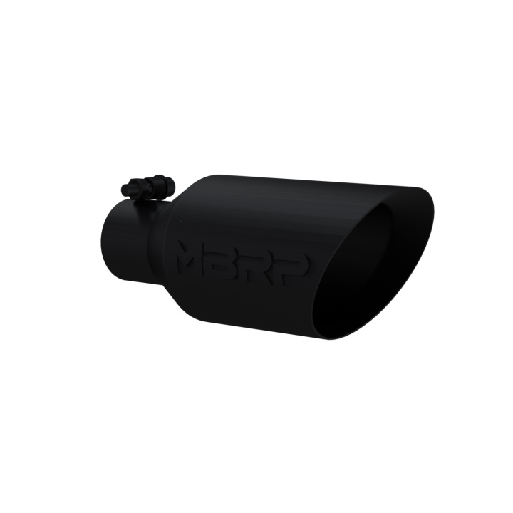 MBRP Universal Dual Wall Angle Rolled End Tip 4-1/2in OD / 2-1/2in Inlet / 11in Length - Black in the group Tuning / Exhaust and Manifold / Exhaust tips at DDESIGN Scandinavia AB (mbrp-T5161BLK)