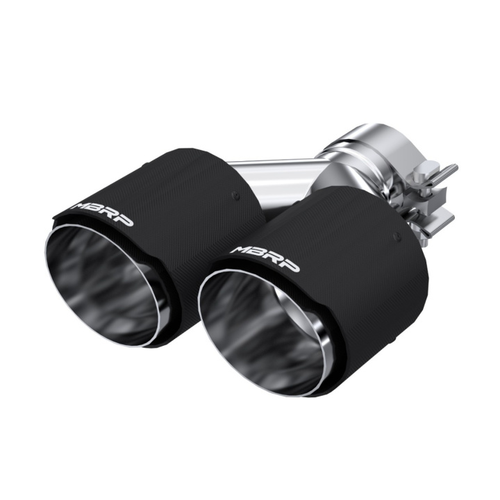 MBRP Universal Carbon Fiber Dual Tip 4in OD/2.5in Inlet in the group Tuning / Exhaust and Manifold / Exhaust tips at DDESIGN Scandinavia AB (mbrp-T5177CF)