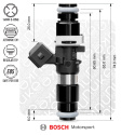 Bosch injector 1462cc, 65mm (EV14L) Nuke Performance