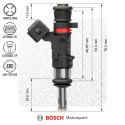 Bosch injector 627cc, 53mm (EV14S) Nuke Performance