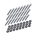 24 bolts and nylon washers for CFC Unit flange, 1/4-28 UNF x 1 Nuke Performance