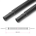 Convoluted black nylon in-tank fuel hose Ø8mm 300mm Nuke Performance