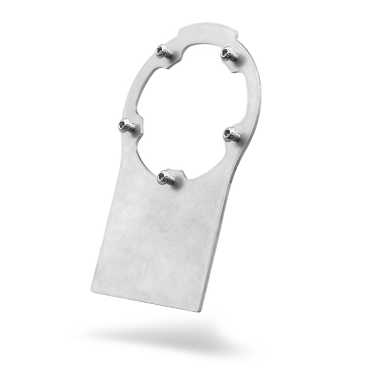 Steel mounting bracket for Remote filler cap, with M6 bolts Nuke Performance in the group Tuning / Fuel system / Other & Spare parts for fuel products at DDESIGN Scandinavia AB (nuke-150-30-113)