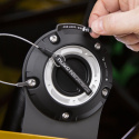 Steel mounting bracket for Remote filler cap, with M6 bolts Nuke Performance
