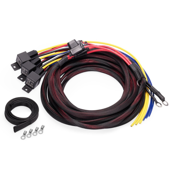 Wiring kit for triple fuel pumps, 30-Amp, battery connection Nuke Performance in the group Tuning / Electronics / Cable Harness at DDESIGN Scandinavia AB (nuke-155-01-103)