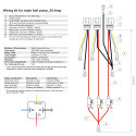 Wiring kit for triple fuel pumps, 30-Amp, battery connection Nuke Performance