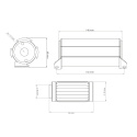 Fuel Filter 100 micron AN-10 - Welded stainless steel element Nuke Performance