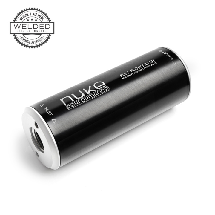 Fuel Filter Slim 10 micron AN-10 - Cellulose filter element Nuke Performance in the group Tuning / Fuel system / Fuel filter at DDESIGN Scandinavia AB (nuke-200-02-201)