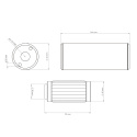 Fuel Filter Slim 10 micron AN-10 - Welded stainless steel element Nuke Performance
