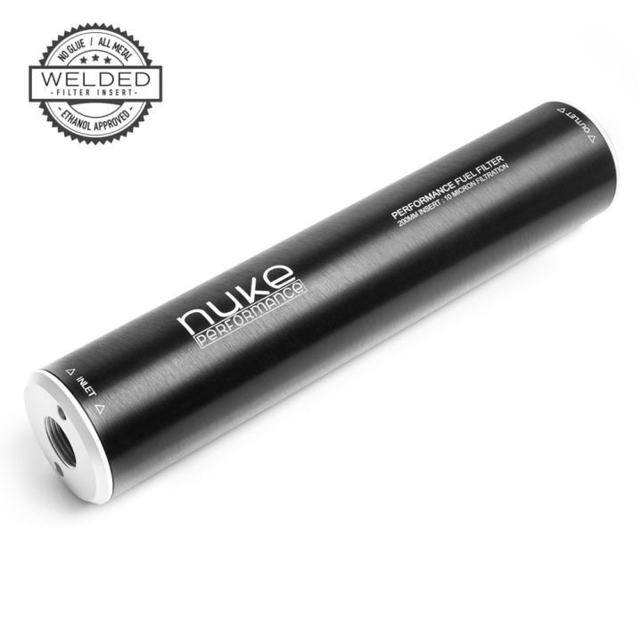 Fuel Filter PF200 10 micron AN-10 - Welded stainless steel element Nuke Performance in the group Tuning / Fuel system / Fuel filter at DDESIGN Scandinavia AB (nuke-200-03-201)