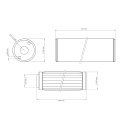 Fuel Filter PF200 10 micron AN-10 - Welded stainless steel element Nuke Performance