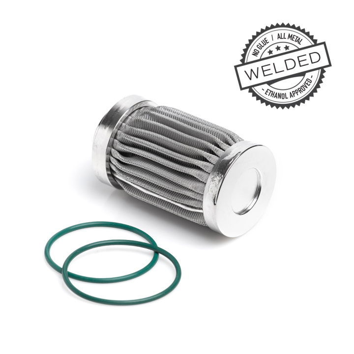 Replacement filter element 100 Micron - Welded Stainless Steel Nuke Performance in the group Tuning / Fuel system / Fuel filter at DDESIGN Scandinavia AB (nuke-200-10-102)