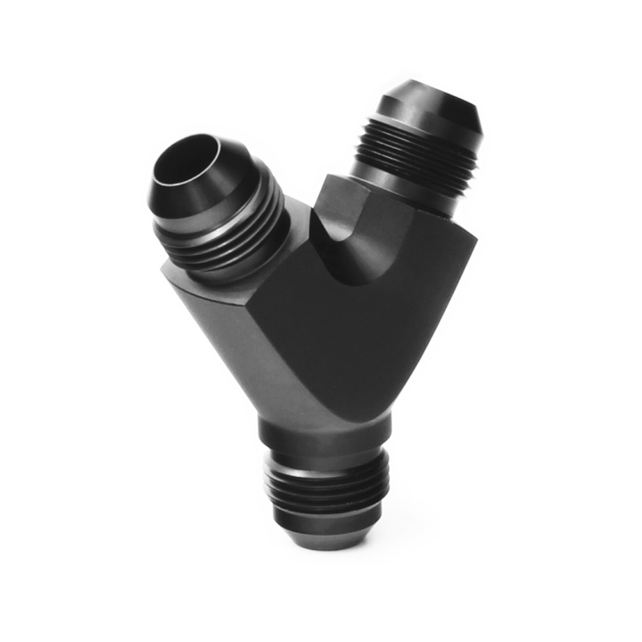 Y Adapter Fitting, AN-4 (1x) to AN-4 (2x) Nuke Performance in the group Tuning / AN-Couplings / AN Components / T-cross & Y-block at DDESIGN Scandinavia AB (nuke-400-04-204)