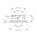 Weld-On Radiator Filler Neck 32mm, for Type-A Radiator Caps Nuke Performance