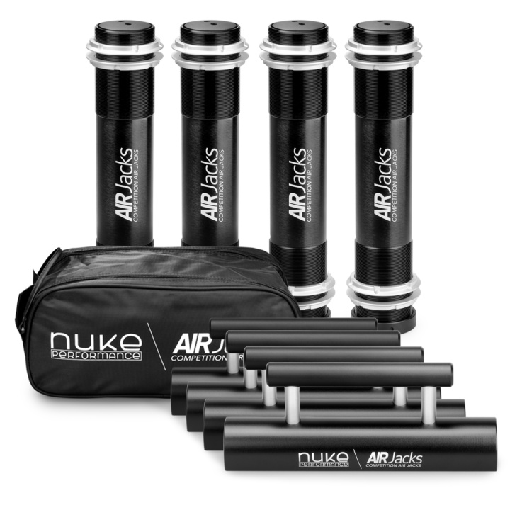 Air Jack 60 C 4pc Set, with Hardline hose kit and Petcock ball valve Nuke Performance in the group Exterior / Motorsport at DDESIGN Scandinavia AB (nuke-580-04-103)