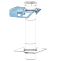 Mounting steel bracket for Air Jack 60C Nuke Performance