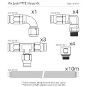 Air Jack PTFE Hose Kit Nuke Performance