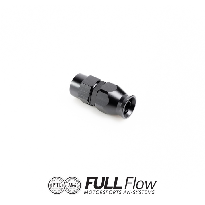 Full Flow PTFE Hose End Fitting Straight AN-6 Nuke Performance in the group Tuning / AN-Couplings / AN Hose Ends / AN Hose Ends PTFE at DDESIGN Scandinavia AB (nuke-810-01-106)