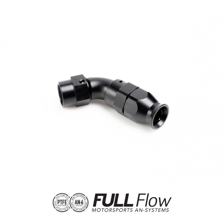 Full Flow PTFE Hose End Fitting 60 Degree AN-6 Nuke Performance in the group Tuning / AN-Couplings / AN Hose Ends / AN Hose Ends PTFE at DDESIGN Scandinavia AB (nuke-810-06-106)
