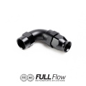 Full Flow PTFE Hose End Fitting 90 Degree AN-8 Nuke Performance